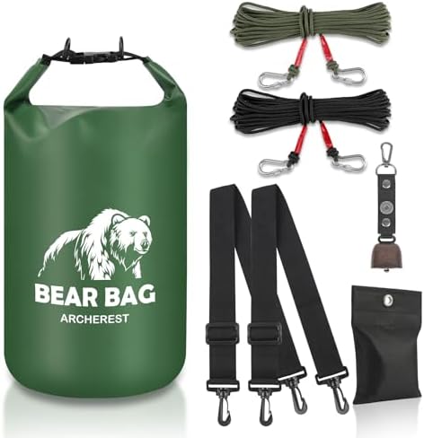 10L/15L Waterproof Bear Bag Hanging Kit, Heavy Duty Bear Proof Fo...