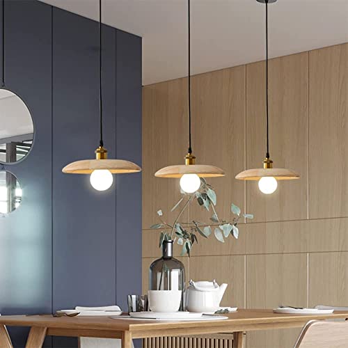 Lustre de plafond rétro simple conçu en bois noble durable - 7