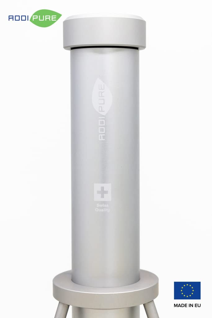 Extraktor PEO 60 * 35, höhenverstellbar, Lebensmittel echtes Aluminium, eloxiert. Füllmenge bis zu 25g. 3-lagiges Filtersystem für höchste Reinheit.