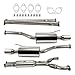 PHILTOP Cat-Back System, Stainless Steel Cat Back Exhaust System Fit for 2009-2013 INFINITI G37 V6 3.7L