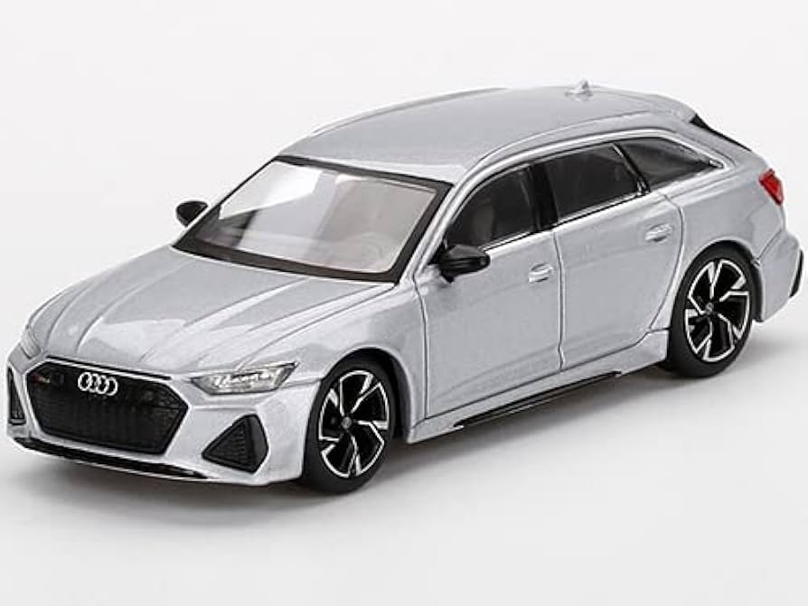 ミニカー MINI GT Audi RS 6 Avant Silver Digital Mini GT Audi RS6 Avant Silver Digital Camouflage TSM Model 1