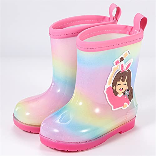Girl Snow Boot Kids Rain Boots For Girls Toddler Shoes For Rainy Days Rubber Cute Girls Printed With Girls Shoes2
