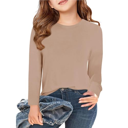 Girl Casual Short Sleeve T Shirts Solid Color Tee Blouse Kids Loose Tunic Tops Little Girls Clothes2