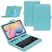 Produktbild Tablet Hülle kompatibel für Xiaomi Mi Pad 5 / Pro 11 Tasche Tastatur Keyboard QWERTZ Schutzhülle Cover Standfunktion USB Schutz Case, Farben:Türkis