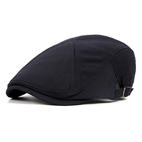 Gorra plana para hombre Newsboy Style1_Navy Talla única