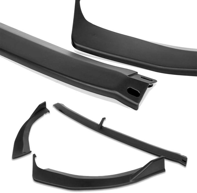 3pcs Front Bumper Lip Spoiler Body Kit Compatible with 2021-2024 Volkswagen VW Golf GTI MK 2022 2023 (Matt Black)