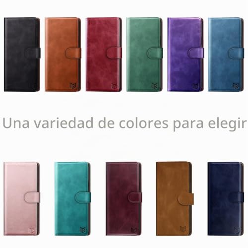 Funda para iPhone 16 de Cuero PU Cierre Magnético Apple 6.1 2