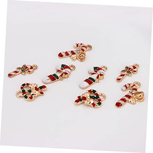 150 Pcs Charms Pendant Stick Xmas Candy Creative Ornaments Earing Gifts Pendants Enamel Hanging Ornament Christmas For Jewelry Ornamentrandom Necklace Supplies Hnaging #TOP7