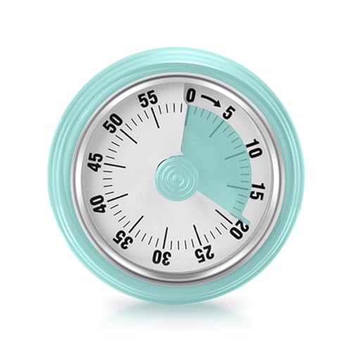 Visual Timer, Teeloray 60-Minute Countdown Timer, Kitchen Timer with Magnetic Base, Mechanical...