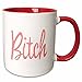 Produktbild 3D Rose 32814_5 Bitch Two Tone Keramik Tasse rot