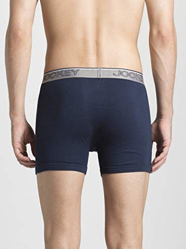 Image of Jockey 8009 Men's Super Combed Cotton Rib Solid Boxer Brief with Ultrasoft Waistband (Pack of 2)