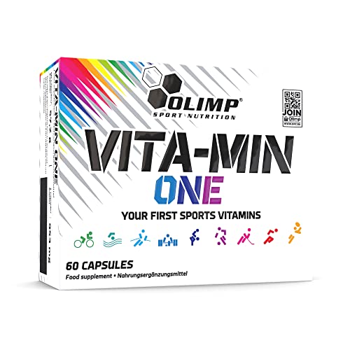 OLIMP SPORT NUTRITION OLIMP- Vita-Min One Caps. Ergänzt die tägliche Ernährung mit hochwertigen Vitaminen und Mineralien. (60 Kapseln), 60 Stück (1er Pack)