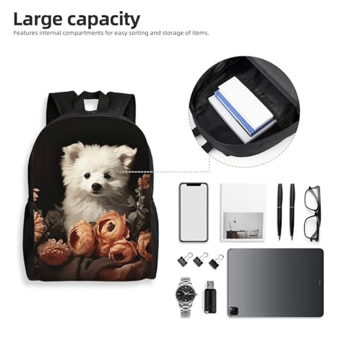 Mochila impermeable para senderismo con diseño de flor miniatura 6