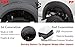 G-PLUS Front Right Fender Flare Compatible with Ford Escape 2013-2017, Wheel Well Arch Opening Molding Flares Black Wheel Cover Protector CJ5Z-16268-AB