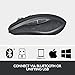 Logitech MX Anywhere 2S Wireless Mouse Use On Any Surface, Hyper-Fast Scrolling, Rechargeable, Control Up to 3 Apple Mac and Windows Computers and Laptops (Bluetooth or USB), Graphite