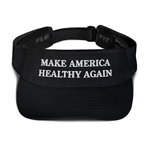 Make America Healthy Again Hat (Embroidered Visor) Black