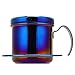 Niunion Kaffeemaschine Topf, Edelstahl vietnamesischen Stil Kaffeemaschine Topf Kaffee Tropfbrauer für Home Kitchen Office Outdoor Vietnamesische Kaffeemaschine(Blau)