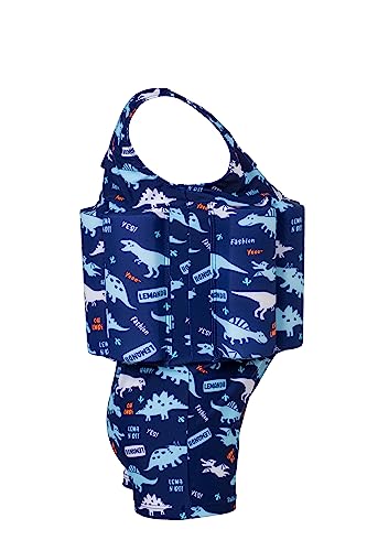Image of Toddler Kids One-Piece Float Swimsuit with Adjustable Buoyancy UPF 50+ Sun Protection for Beach Pool Boys Girls