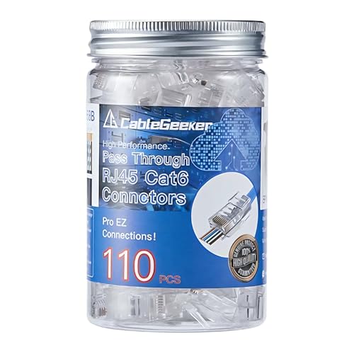 Connecteurs RJ45 éviter déconnexions fiches plaquées or 50U 110 pcs