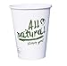 Produktbild Gastro-Bedarf-Gutheil 50 Bio Kaffeebecher Cafe to go 200ml 8 oz Kompostierbares und biologisch abbaubar Einweg weiß Heissgetränkebecher Tee Pappbecher
