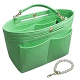 バッグインバッグ 収納プロ 監修 底板付インナーバッグ ポーチ トートバッグ用 バッグ レディース (アップルグリーン, PS付)