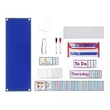 ALCXAZS Gráfico de horario Visual. Gráfico de Progreso semanal Que Ofrece una descripción General Completa Las Actividades programadas para los niños, lo Que Mejora la participación educativa.