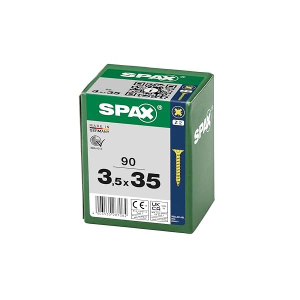 SPAX Universalschraube, Vollgewinde, Senkkopf, Kreuzschlitz Z2, 4CUT, YELLOX A2L – Bild 4