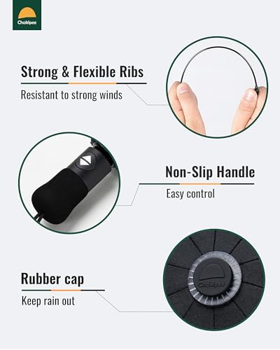 Chakipee Travel Compact Umbrella Windproof thumb #3