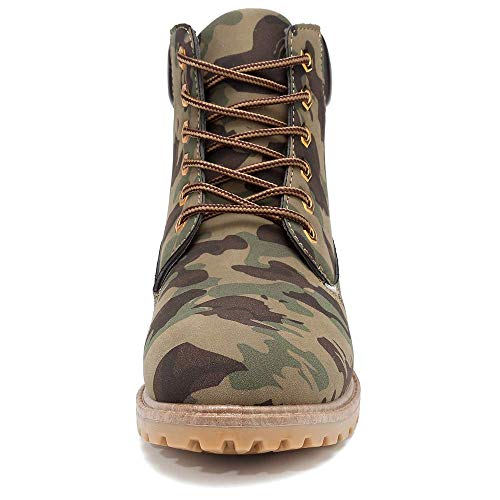 JITUUE Work Boots for Men Chukka Waterproof Winter Snow Hiking Combat Lace up Walking Shoes Cowboy Low Heel3