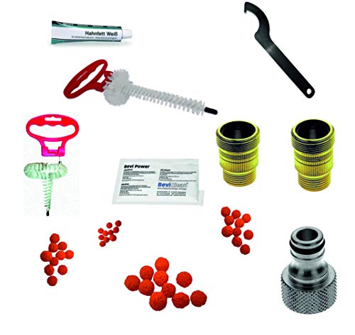 Gastrobedarf Westerbarkey Reinigungsset für Bierleitungen mit 28 & 30mm Adapter für 4, 6.7, 7 oder 10mm Leitung Cover