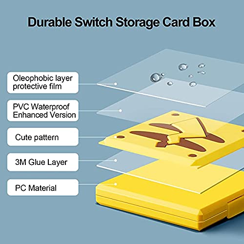 Miniatura 4 de Nintendo Switch Game Case - Slim, Portable Hard Shell with Shockproof Protection and Ample Storage (Z Blue)