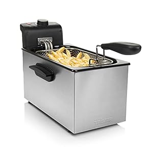 Tristar Friteuse, 3L Capaciteit, 2000W, Instelbare Thermostaat (130-190°C), Oververhittingsbeveiliging, Vaatwasserbestendige Onderdelen, Gemakkelijk Schoon te Maken, FR-6946