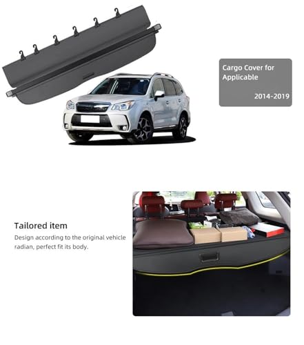 Separador carga para Subaru Forester 2013-2018 cortina maletero extensible aspecto carbono 3