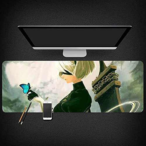 Tapis de souris gamer 1000x500 mm XXL Game Girl avec papillons 3D en caoutchouc