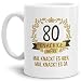 Tassendruck Geburtstags-Tasse Knackige 80" Geburtstags-Geschenk Zum 80. Geburtstag/Geschenkidee/Scherzartikel/Lustig/Witzig/Spaß/Fun/Mug/Cup/Beste Qualität - 25 Jahre Erfahrung