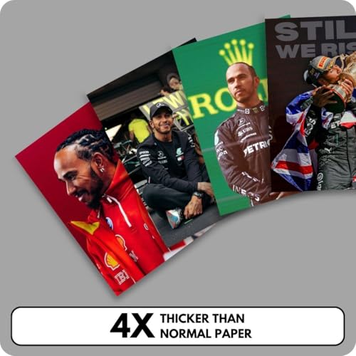 Image of auraposter Lewis Hamilton Poster (Set of 40) | Formula 1 Posters (15 x10 cm) | Mercedes F1 Poster Ferrari F1 for Wall, Bedroom, Living room | Formula One Posters | Glue Dots Included