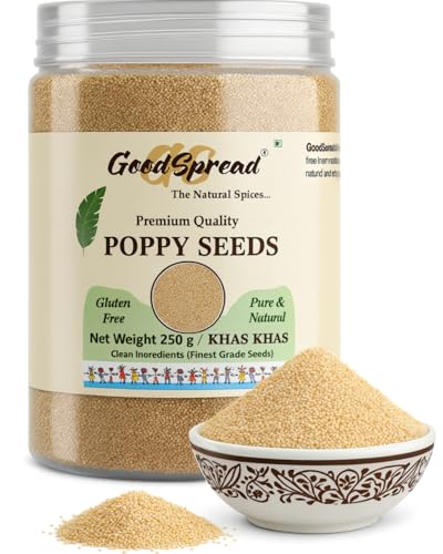 Image of GoodSpread Natural Poppy Seeds 250 gm - Grade A Khas Khas for Health & Wellness | 100% Organic & Nutrient-Rich