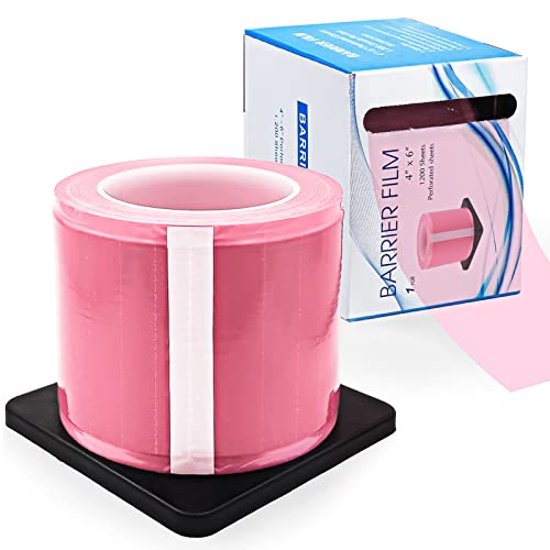 Film de barrière dentaire rose Keedolla rouleau de protection adhésif perforé tatouage