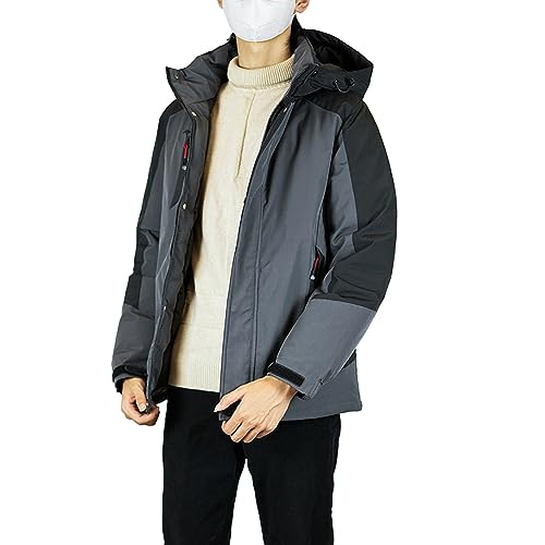 Manteau homme cuir vintage style doudoune d'hiver élégante et robuste