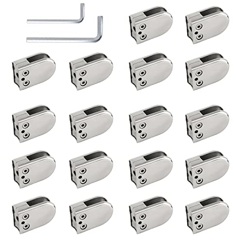 Pinces à verre réglables support panneau inox 304 balustrade clôture x18