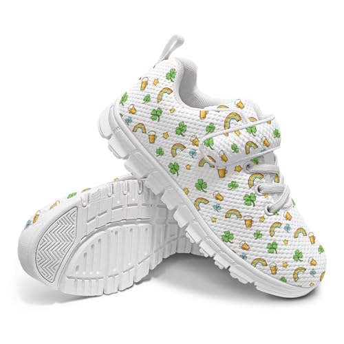 Casual House Shoes Lightweight Anti-Skid Sneakers Boys Girls Breathable Single Buckle Mesh Shoes for Athletic US 11-15 White Sole2