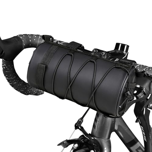 xolear Borsa da Manubrio per Bicicletta, Capacità 2 L, Versatile Borsa Manubrio Bici, con Tracolla Rimovibile Marsupio per Bicicletta, per bici da Corsa, Bici da Corsa, Mountain Bike, E-Bike (Nero)
