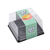 Nuestra caja para tartas es muy transparente, limpia y profunda, y deliciosa se puede ver en todas partes