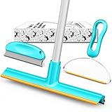 Carpet Rake for Pet Hair Removal (3 Pack), Dog Cat Fur Remover Rubber Broom, Lint Shaver Cleaner Tools Pro, Long Handle Carpet Scraper Brush for Carpet, Rug, Car Mat, Couch, Pet Bed, Furniture