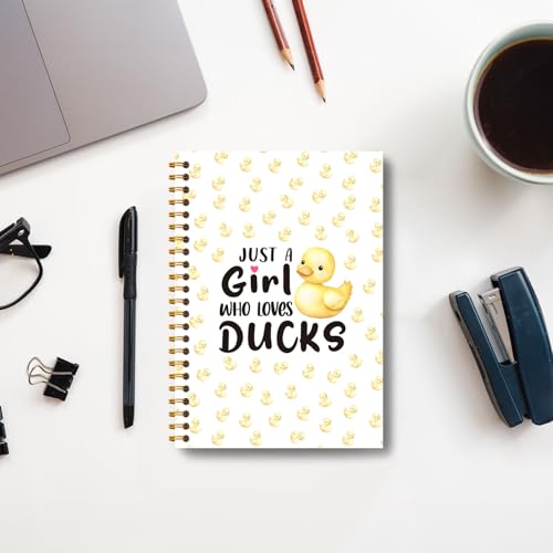 Carnet de notes à spirales canards mignons, idée cadeau original 14x21 - 3