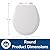 BEMIS 500TTT Toilet Seat will Never Loosen and Provide the Perfect Fit, ROUND, White