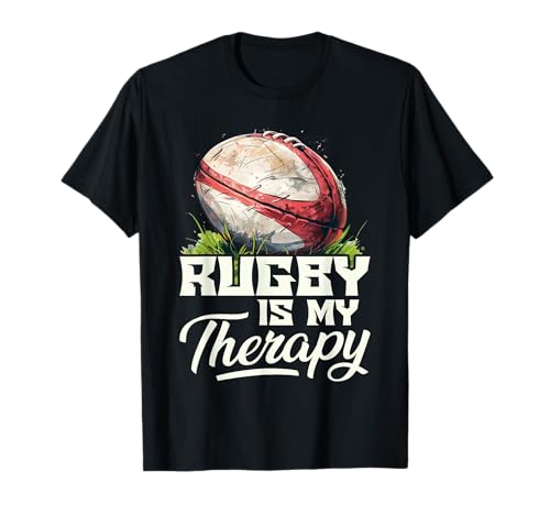 Rugby ist meine Therapie - Rugby T-Shirt