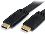 StarTech.com 10 ft Flat High Speed HDMI Cable with Ethernet - Ultra HD 4k x 2k HDMI Cable - HDMI to HDMI M/M - Flat HDMI Cable (HDMIMM10FL)