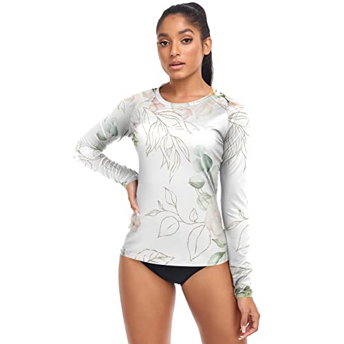 Womens Diving Rash Guard Shirts Swim Shirt Teens Upf 50+ Spf Swim Shirt Surfing Climbing #TOP4