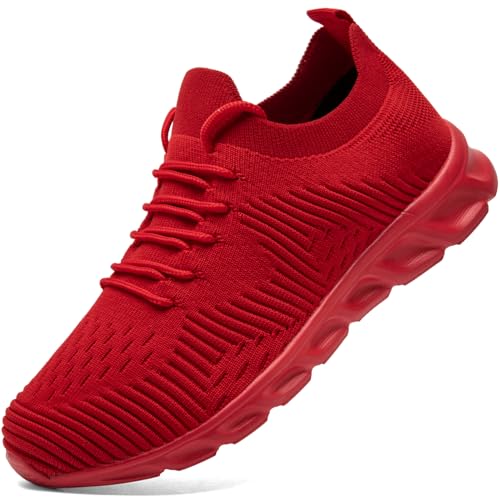 Image of Running Shoes for Men Non Slip Tennis Gym Sneakers Lightweight Breathable Mesh Athletic Shoe Comfortable Casual Workout Walking Shoe for Outdoor Travel Work and Daily Use